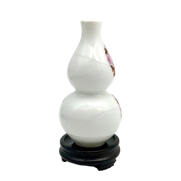 Coming Soon Kintsugi Vase Double Gourd Eggshell Porcelain Gold Crack Growth Gift - Picture 7 of 12